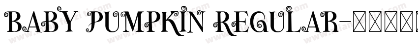 Baby Pumpkin Regular字体转换